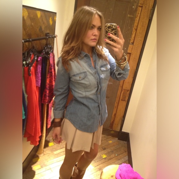 Denim Button Down Shirt, by BDG for Urban Outfitters - Picture 4 of 17